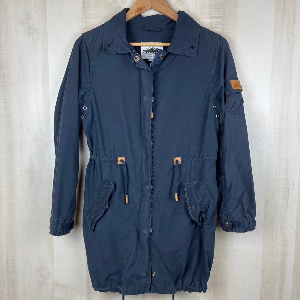 Penfield for Madewell Women’s Hazelton Snorkel Utility Jacket Navy Blue 70/30 XS